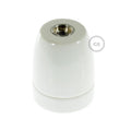 Porslin E27 Sockel Kit - Vit