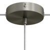 Takkopp För 1 Lampa Ø12 Borstat Krom Med Sidohål-Lampconcept.se