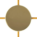 Samlingsrosett med 4 Sidohål Klar Mässing-Lampconcept.se