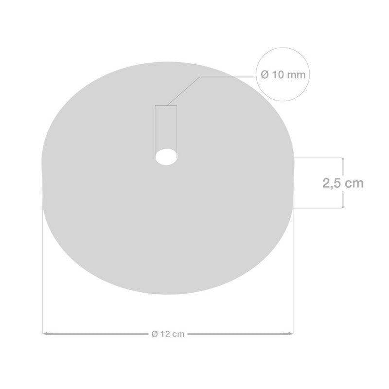 Roset til 1 Lampe m. 15cm Stilk Hvid