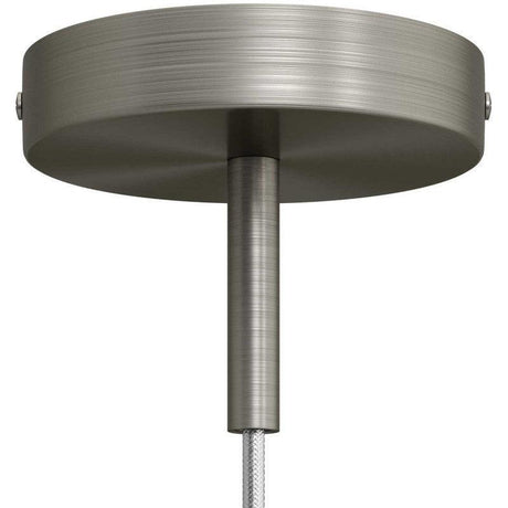 Roset til 1 Lampe m. 7cm Stilk Børstet Krom