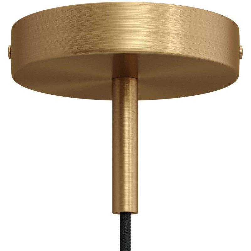 Takkopp För 1 Lampa Med 7cm Skaft Borstad Mässing-Lampconcept.se