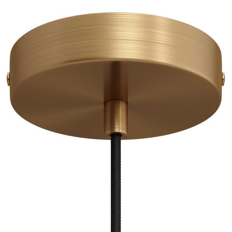 Takkopp För 1 Lampa Ø12 Borstad Mässing-Lampconcept.se
