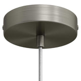 Takkopp För 1 Lampa Ø12 Borstad Krom-Lampconcept.se