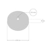 Minirosett För En Lampa Ø8.3 Vit-Lampconcept.se