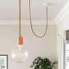 Tvinnad Textilkabel Guld-Lampconcept.se