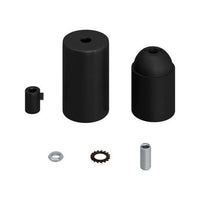 Cylinder Lamphållare Matt Svart-Lampconcept.se