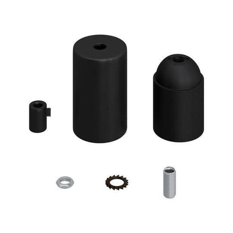 Cylinder Lamphållare Matt Svart-Lampconcept.se