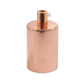 Cylinder Lamphållare - Klar Koppar