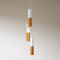 Tube Cluster Vit/Koppar