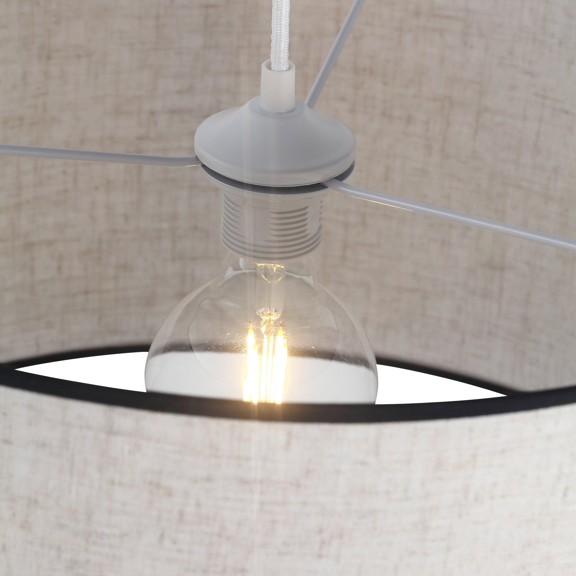 Drum Taklampa Ø50 Linne-Lampconcept.se