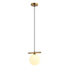 Merseta Taklampa Ø15 Mässing/Opal-Lampconcept.se