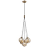 Perlos 3 Cluster Taklampa Mässing/Amber-Lampconcept.se