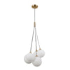 Perlos 5 Cluster Taklampa Mässing/Opal-Lampconcept.se