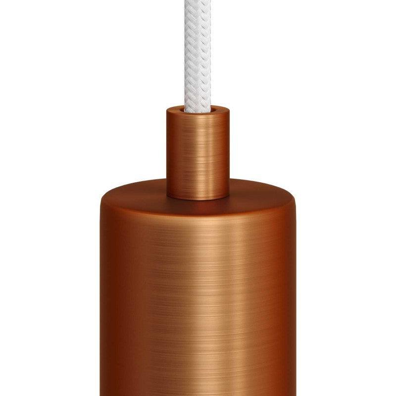 Cylinder Kabelklämma Borstad koppar-Lampconcept.se