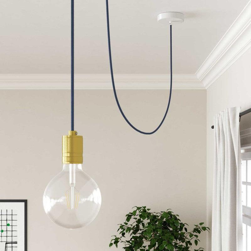Textilkabel Stengrå-Lampconcept.se