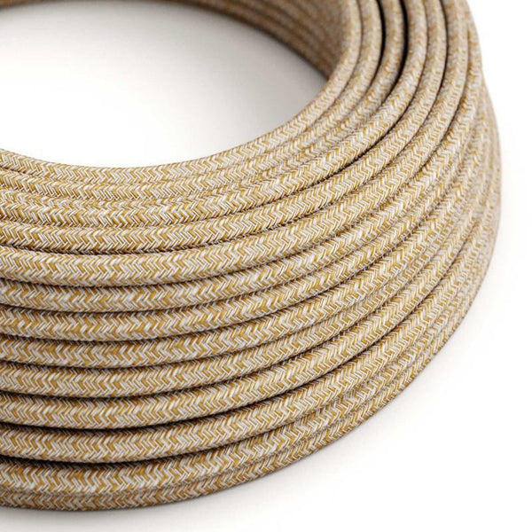 Textilkabel Linne Glitter Finish-Lampconcept.se