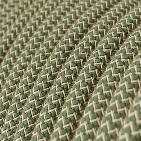 Textilkabel Linen/Grön-Lampconcept.se