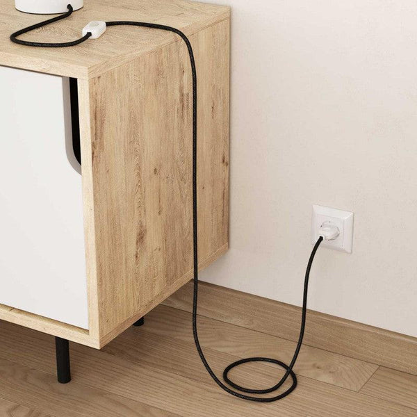 Textilkabel Antracitgrå-Lampconcept.se