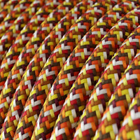 Textilkabel Pixel Orange-Lampconcept.se