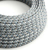 Textilkabel Pixel Ice Blue-Lampconcept.se