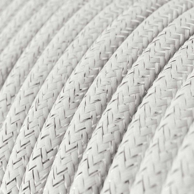 Textilkabel Vit/Silver-Lampconcept.se
