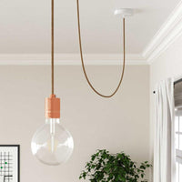 Textilkabel Jute/Koppar-Lampconcept.se