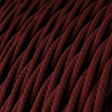Tvinnad Textilkabel Bordeaux-Lampconcept.se