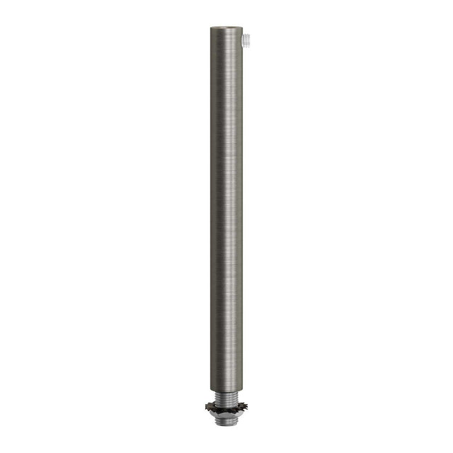 Cylinder Kabelklämma 15cm Borstad Krom-Lampconcept.se