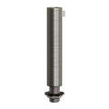 Cylinder Kabelklämma 7cm Borstad Krom