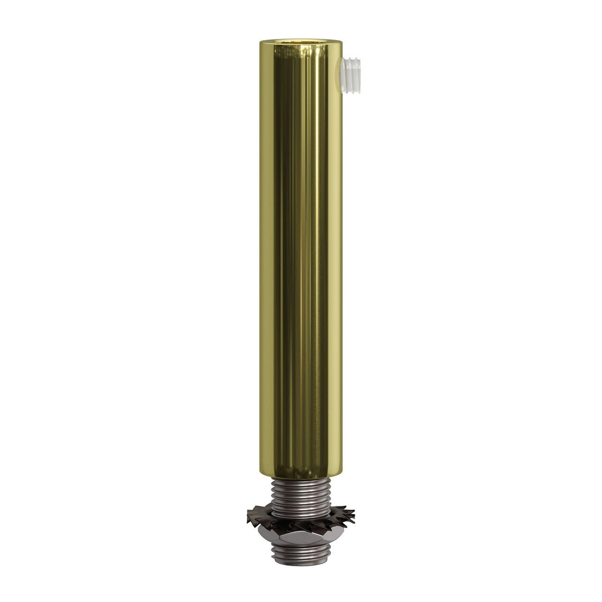 Cylinder Kabelklämma 7cm Klar Mässing-Lampconcept.se