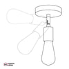 Fermaluce 90° Vägglampa Krom-Lampconcept.se