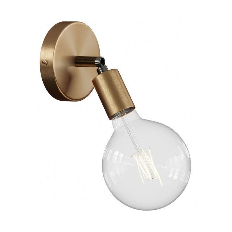 Fermaluce 90° Vägglampa Borstad Mässing-Lampconcept.se