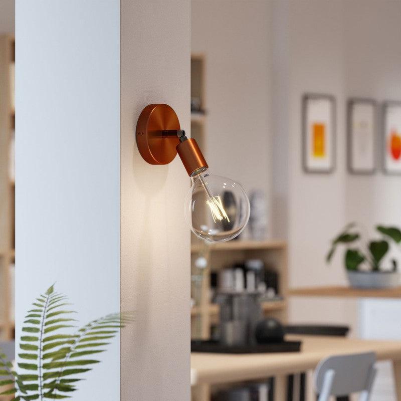 Fermaluce 90° Vägglampa Borstad Koppar-Lampconcept.se