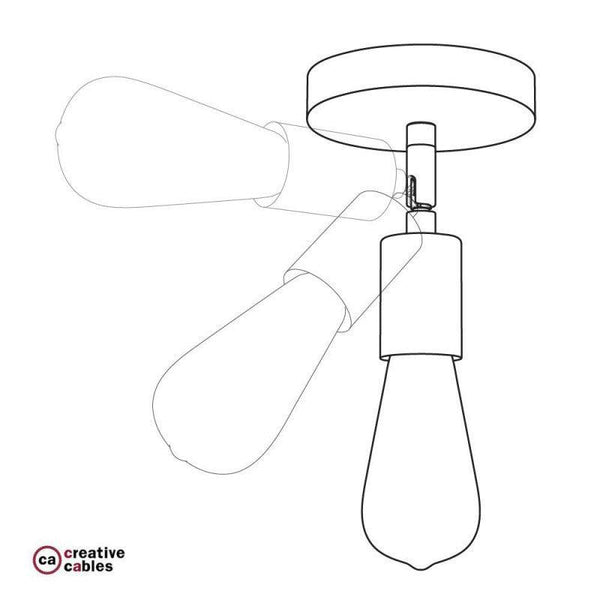Fermaluce 90° Vägglampa Borstad Koppar-Lampconcept.se