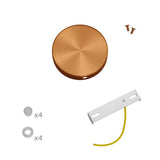 Takkopp 4x Sidohål Borstad Koppar-Lampconcept.se