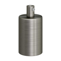 Cylinder Lamphållare Borstad Krom-Lampconcept.se