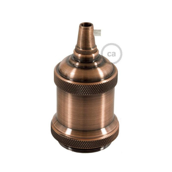 Vintage Lamphållare Borstad Koppar-Lampconcept.se