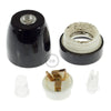 Porslin E27 Sockel Kit Svart-Lampconcept.se