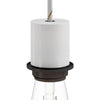 Lamphållare E27 Med Ring Vit-Lampconcept.se