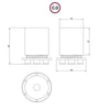 Lamphållare E27 Med Ring Vit-Lampconcept.se