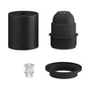 Lamphållare E27 Med Ring Svart-Lampconcept.se