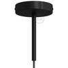 Takkopp För 1 Lampa Med 15cm Skaft Svart-Lampconcept.se