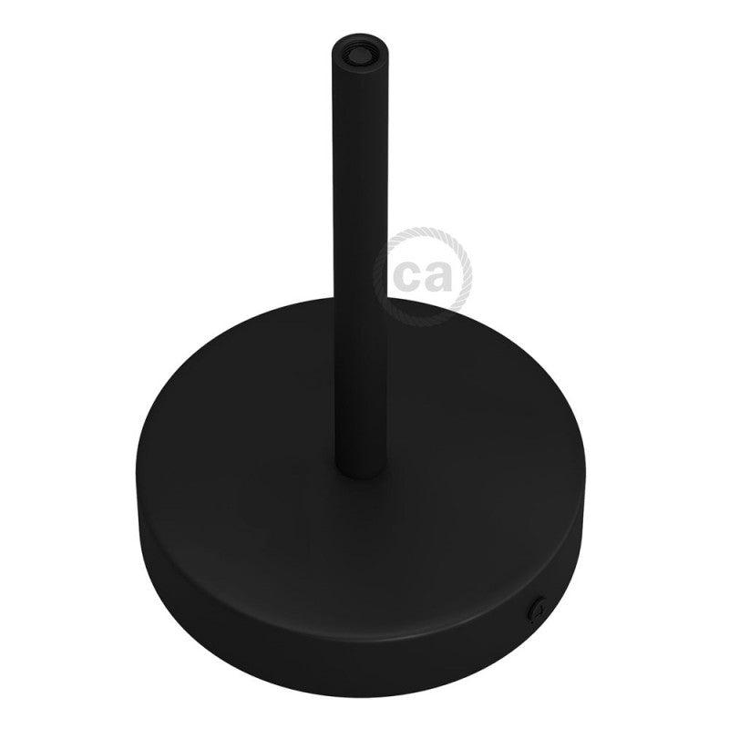 Takkopp För 1 Lampa Med 15cm Skaft Svart-Lampconcept.se