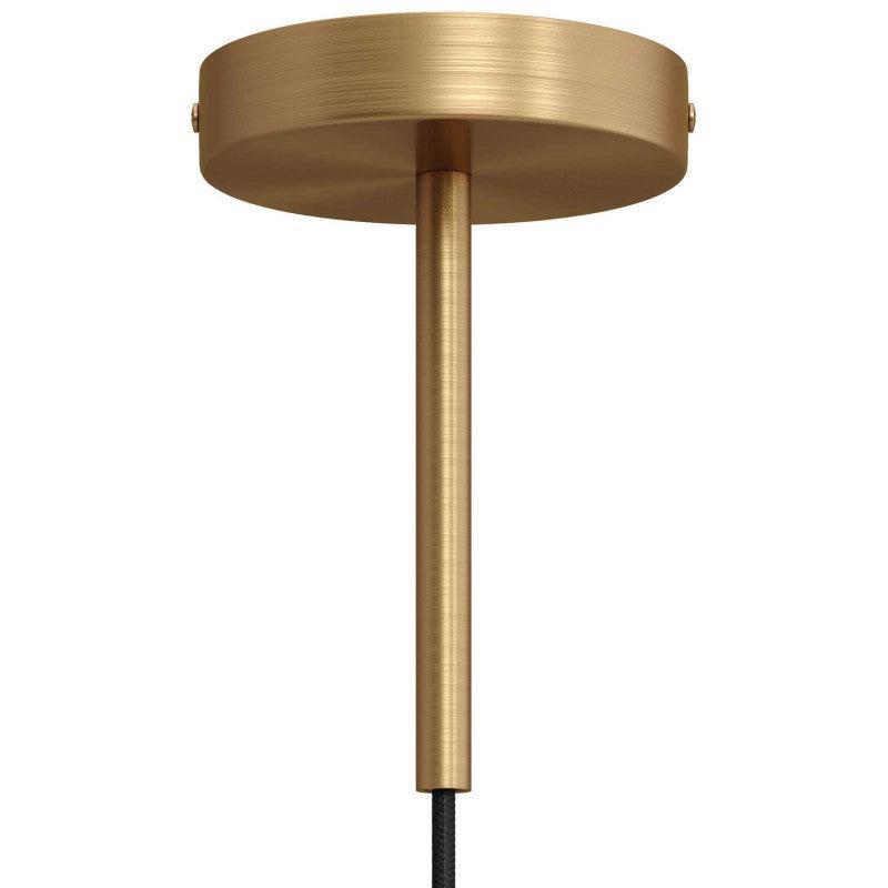 Takkopp För 1 Lampa Med 15cm Skaft Borstad Mässing-Lampconcept.se