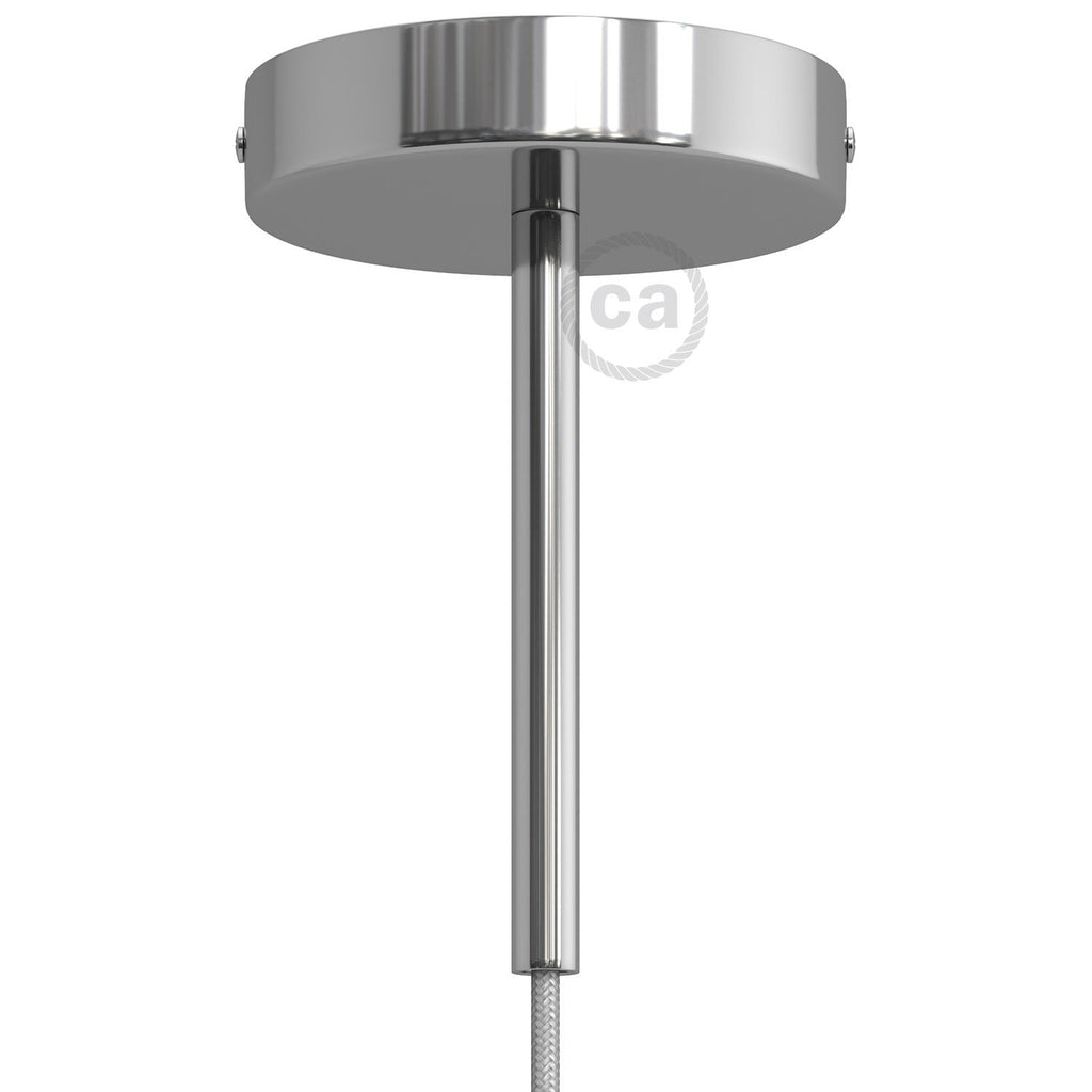 Takkopp För 1 Lampa Med 15cm Skaft Krom-Lampconcept.se