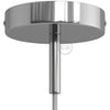 Takkopp För 1 Lampa Med 7cm Skaft Krom-Lampconcept.se