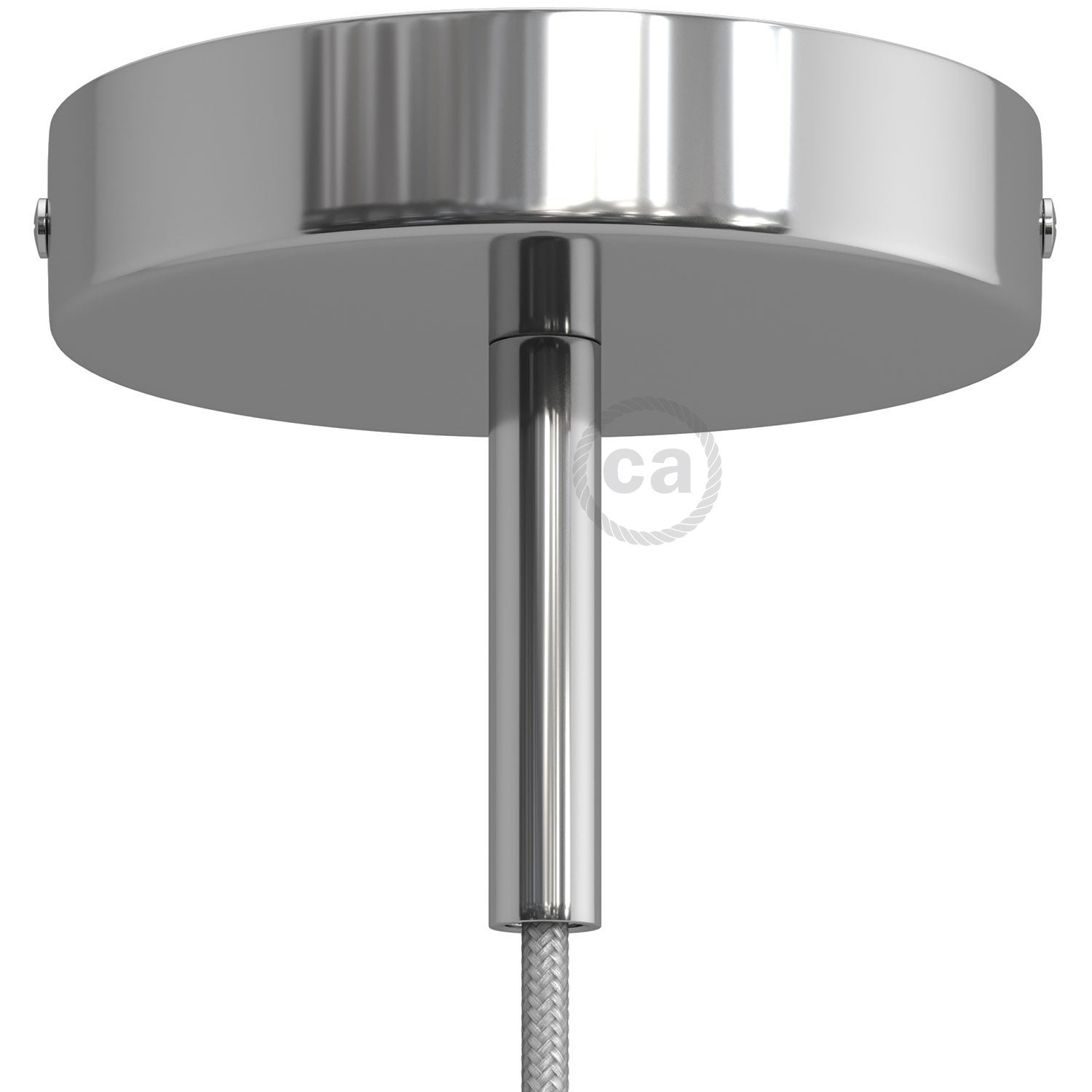 Takkopp För 1 Lampa Med 7cm Skaft Krom-Lampconcept.se