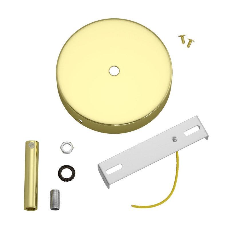 Takkopp För 1 Lampa Med 7cm Skaft Mässing-Lampconcept.se