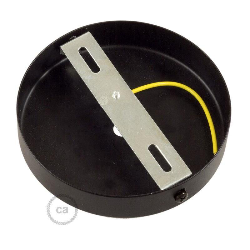 Takkopp För 1 Lampa Med 7cm Skaft Svart-Lampconcept.se